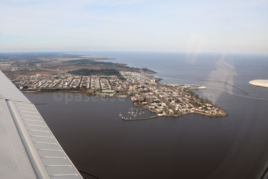 Aerial view of the city of Colonia